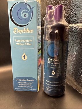 Depblue Replacement Water Filter 1 W10295370A EDR1RXD1